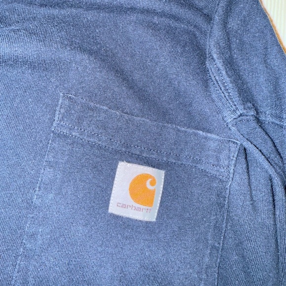 Carhartt Men's Navy Blue Henley Shirt - Picture 6 of 8